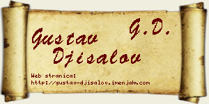 Gustav Đisalov vizit kartica